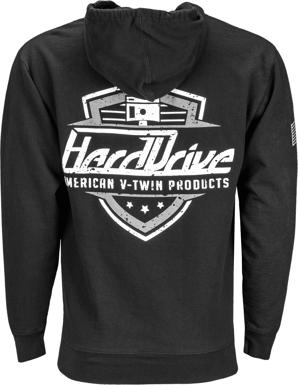 Harddrive Harddrive Shield Hoodie Black/White 2x | Direct Cycle Parts